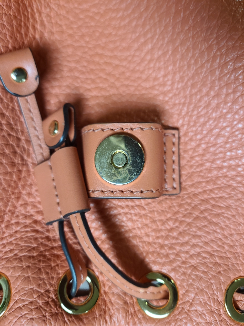 Michael Kors Coral Leather Mini Backpack - Picture 7 of 9